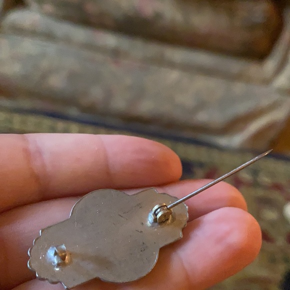 Vintage rhinestone brooch PM 189B - Picture 5 of 6